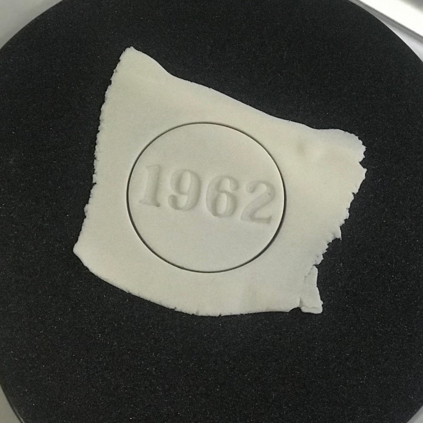 DONE TO ORDER: "1962" Fondant Stamp - SHCreations