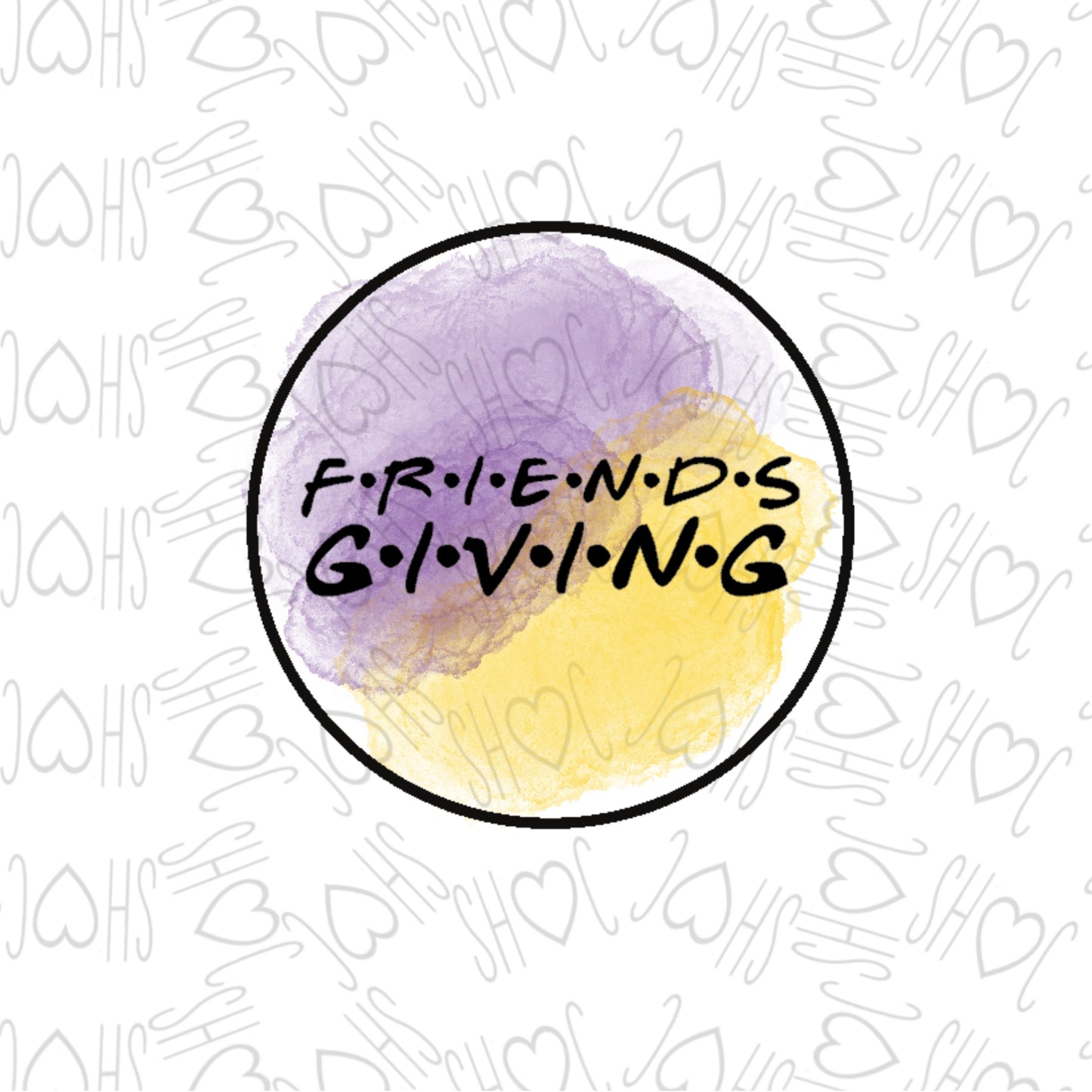 DONE TO ORDER: "FRIENDSGIVING" Fondant Stamp - SHCreations