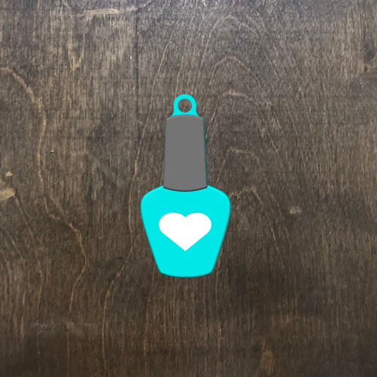 Custom NFC Nail Polish Keychain