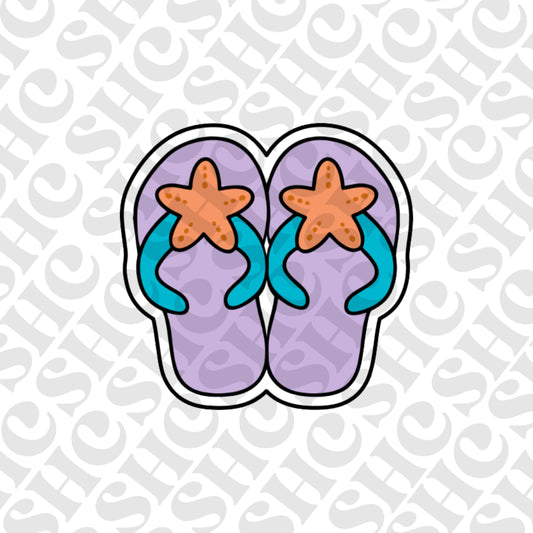 DONE TO ORDER: Flip Flops Cookie Cutter/Fondant Stamp