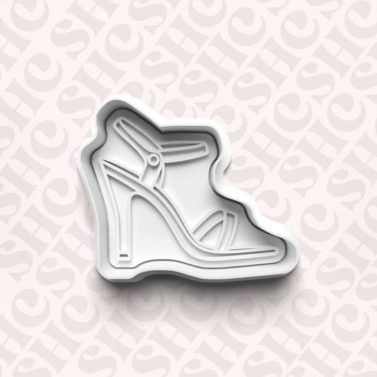 DONE TO ORDER: Heel Cookie Cutter + Fondant Stamp Set 1