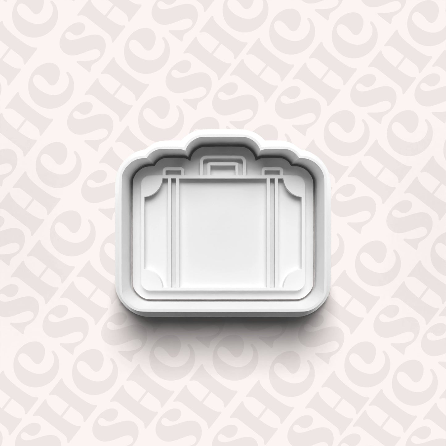 DONE TO ORDER: Luggage Cookie Cutter + Fondant Stamp Set