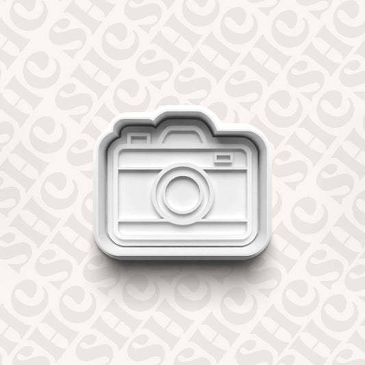 DONE TO ORDER: Camera Cookie Cutter + Fondant Stamp Set