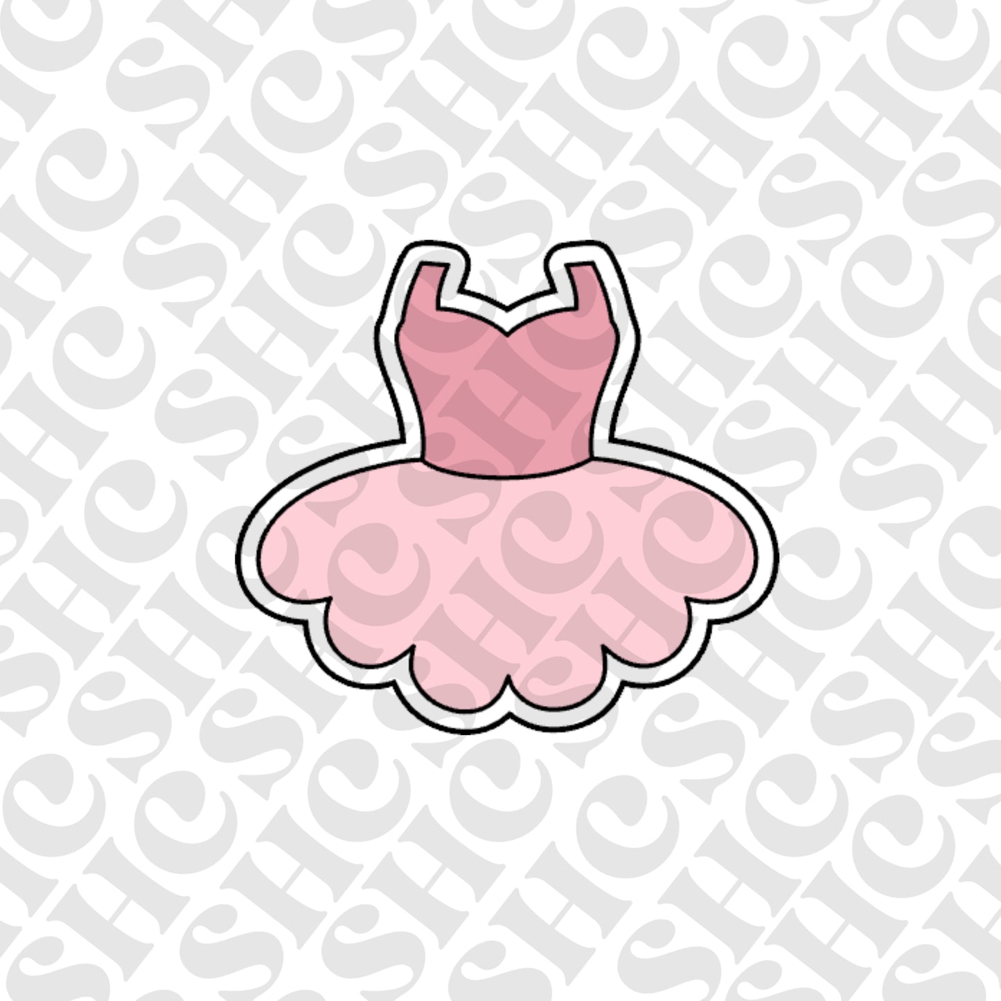 DONE TO ORDER: Tutu/Dance Dress Cookie Cutter/Fondant Stamp/Embosser