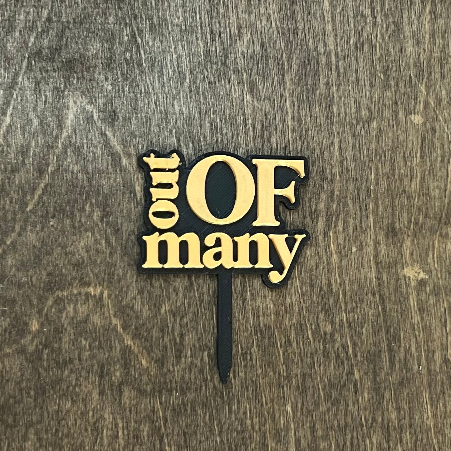 DONE TO ORDER : "Out of Many, One People" Cake Topper - Celebrate Jamaica’s Motto with Style