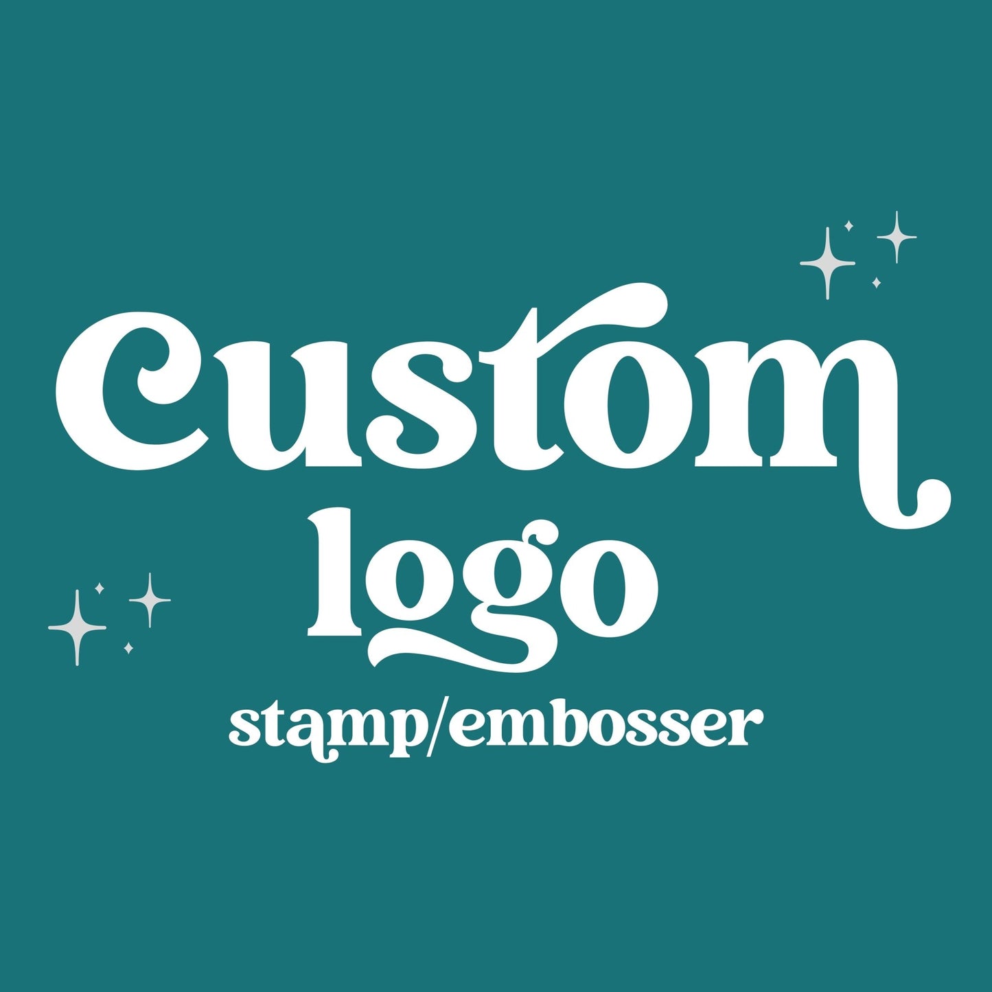 Custom Logo Fondant Stamp or Embosser - SHCreations