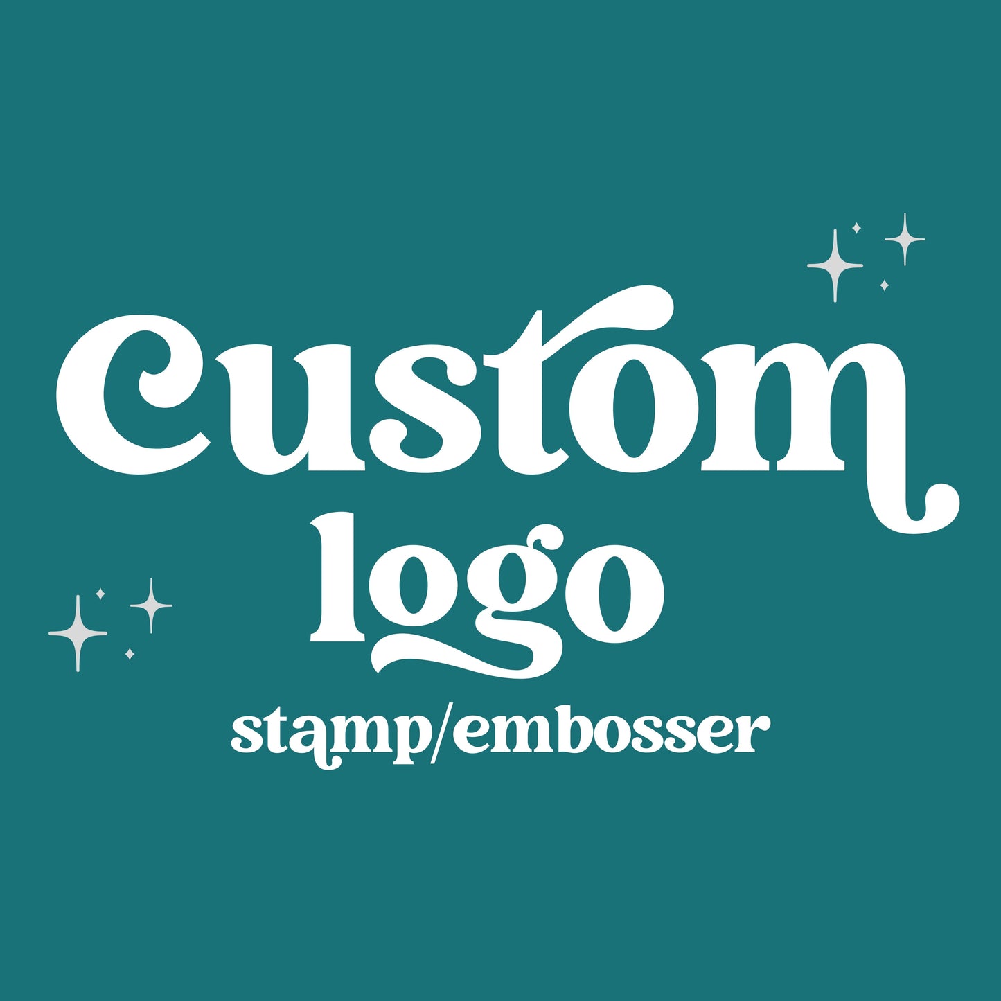 Custom Logo Fondant Stamp or Embosser