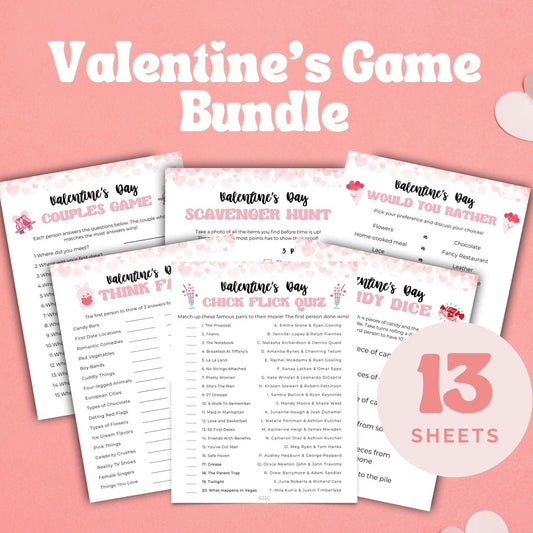 Love & Laughter Galore: Unwrap Joy with Our Adults Valentine's Day Game Bundle