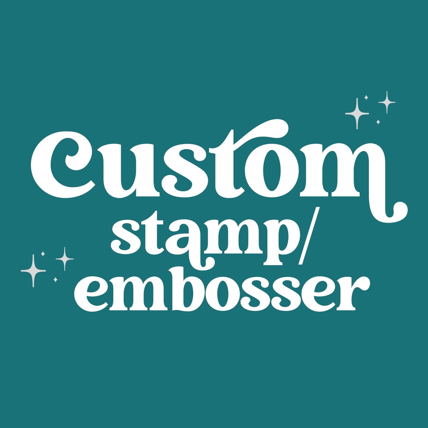 Custom Fondant Stamp or Embosser - SHCreations