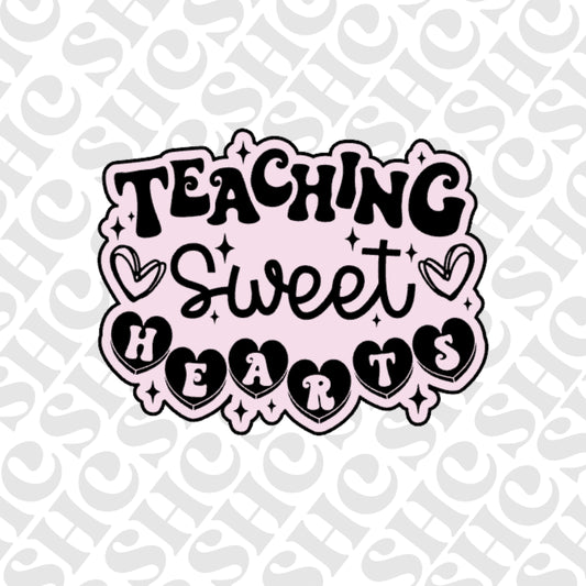 DONE TO ORDER: "Teaching Sweethearts" Fondant Embosser/ Cookie Cutter