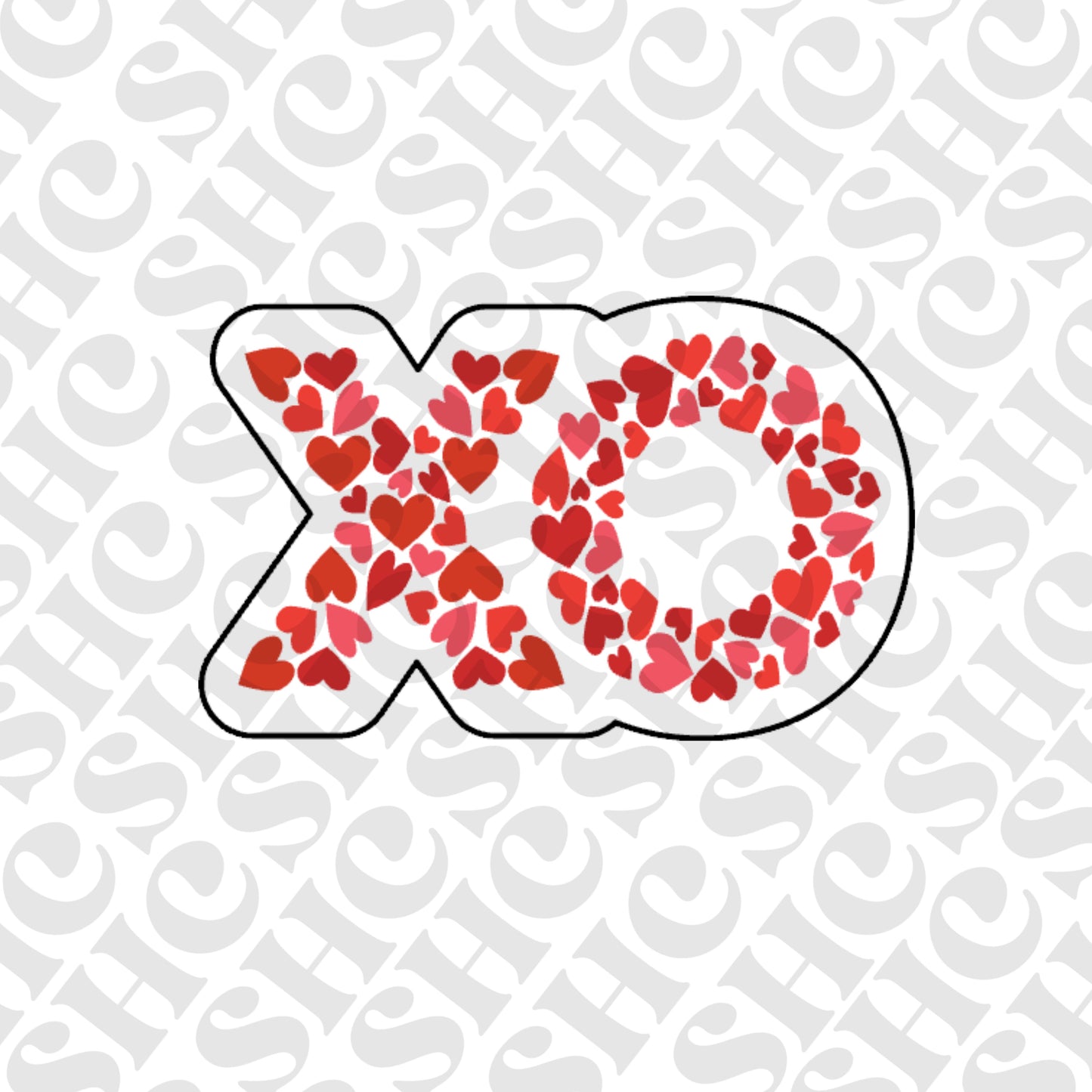 DONE TO ORDER: XO hearts Fondant Embosser/ Cookie Cutter