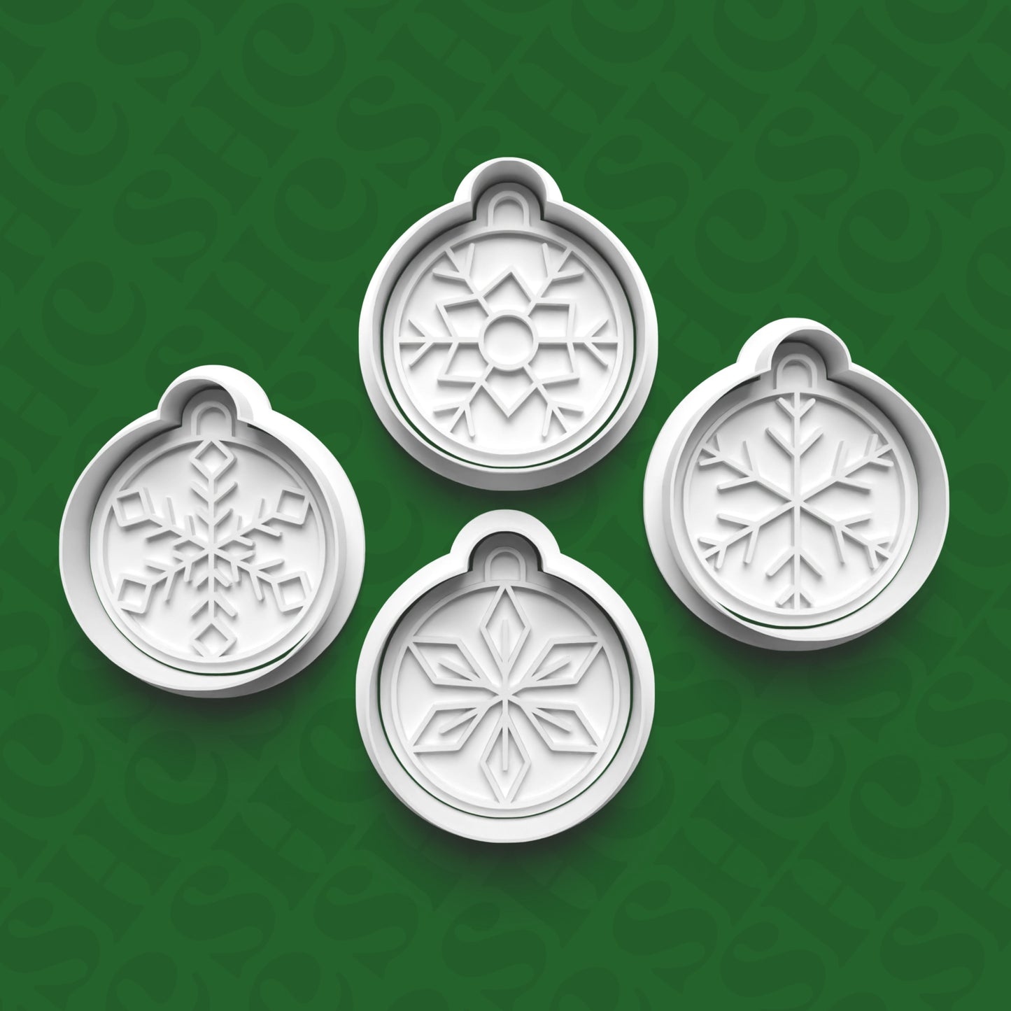 DONE TO ORDER: Christmas Cookie Cutter + Fondant Stamp Bundle 3