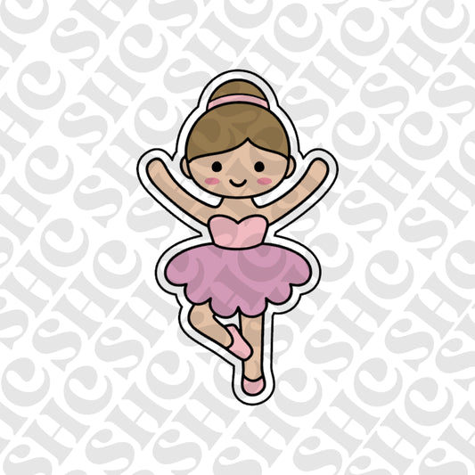 DONE TO ORDER: Ballerina Cookie Cutter/Fondant Stamp/Embosser