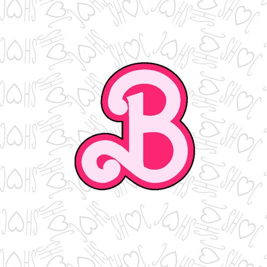 DONE TO ORDER: "B" Cookie Cutter/Fondant Stamp/Embosser