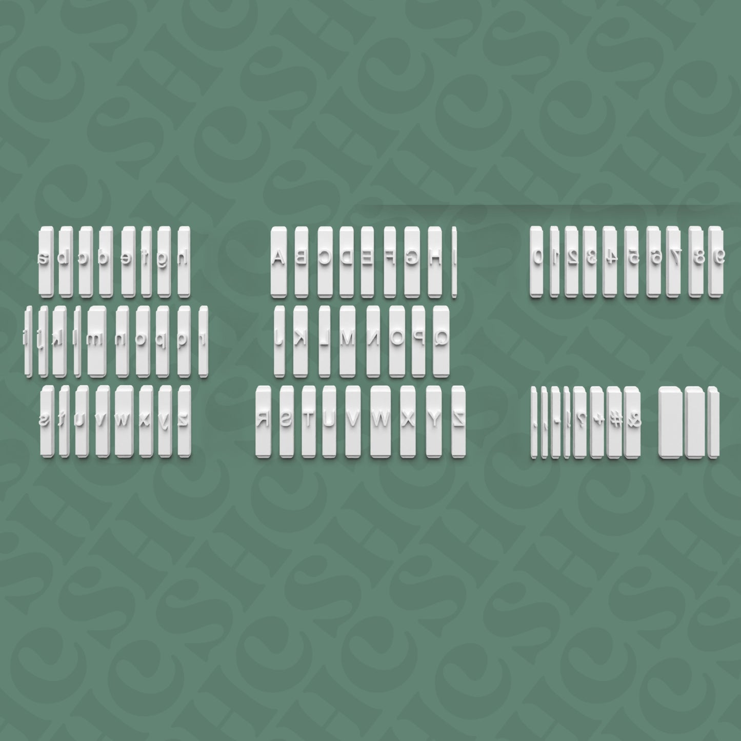 Alphabet Stamp Set (Arial Font)