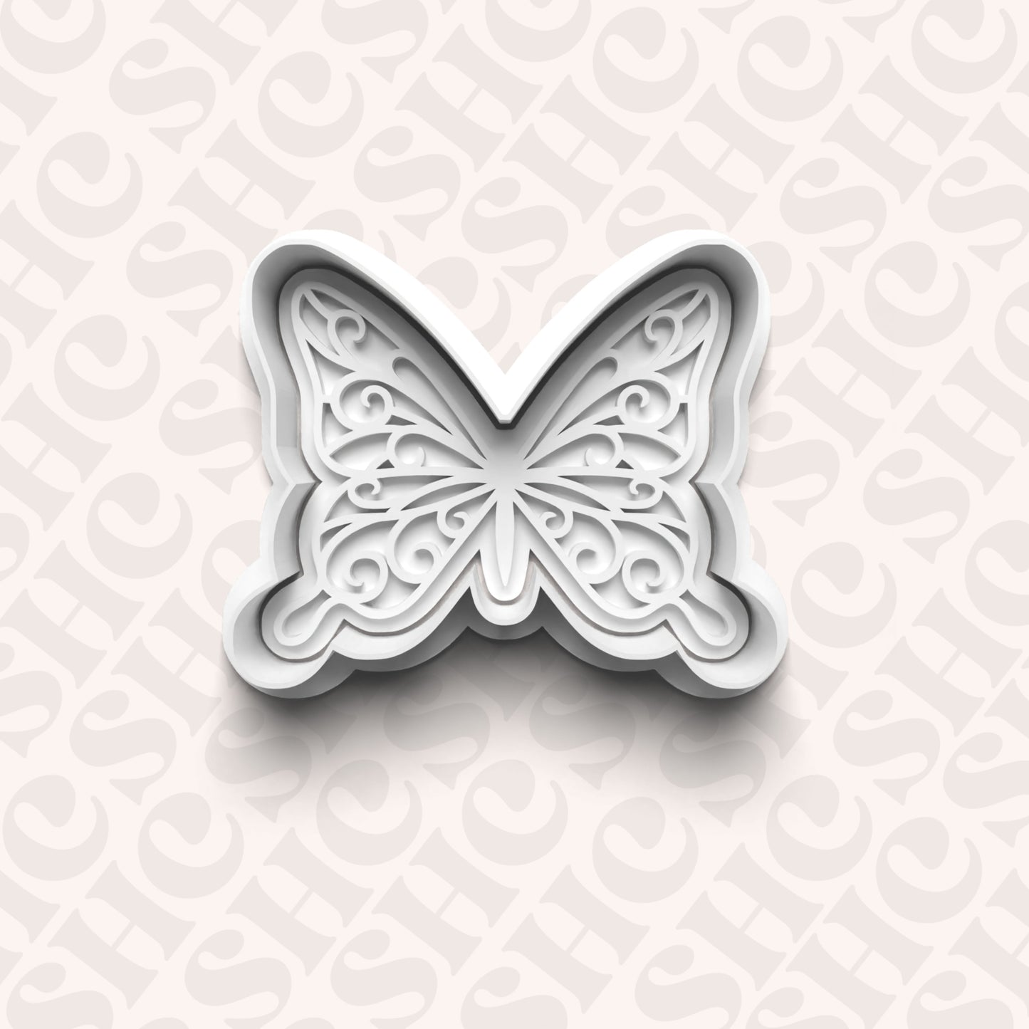 DONE TO ORDER: Butterfly Cookie Cutter + Fondant Stamp Set 2