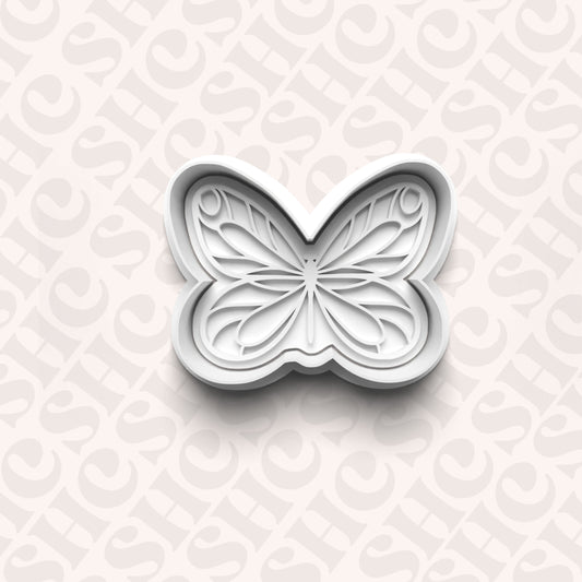 DONE TO ORDER: Butterfly Cookie Cutter + Fondant Stamp Set 1