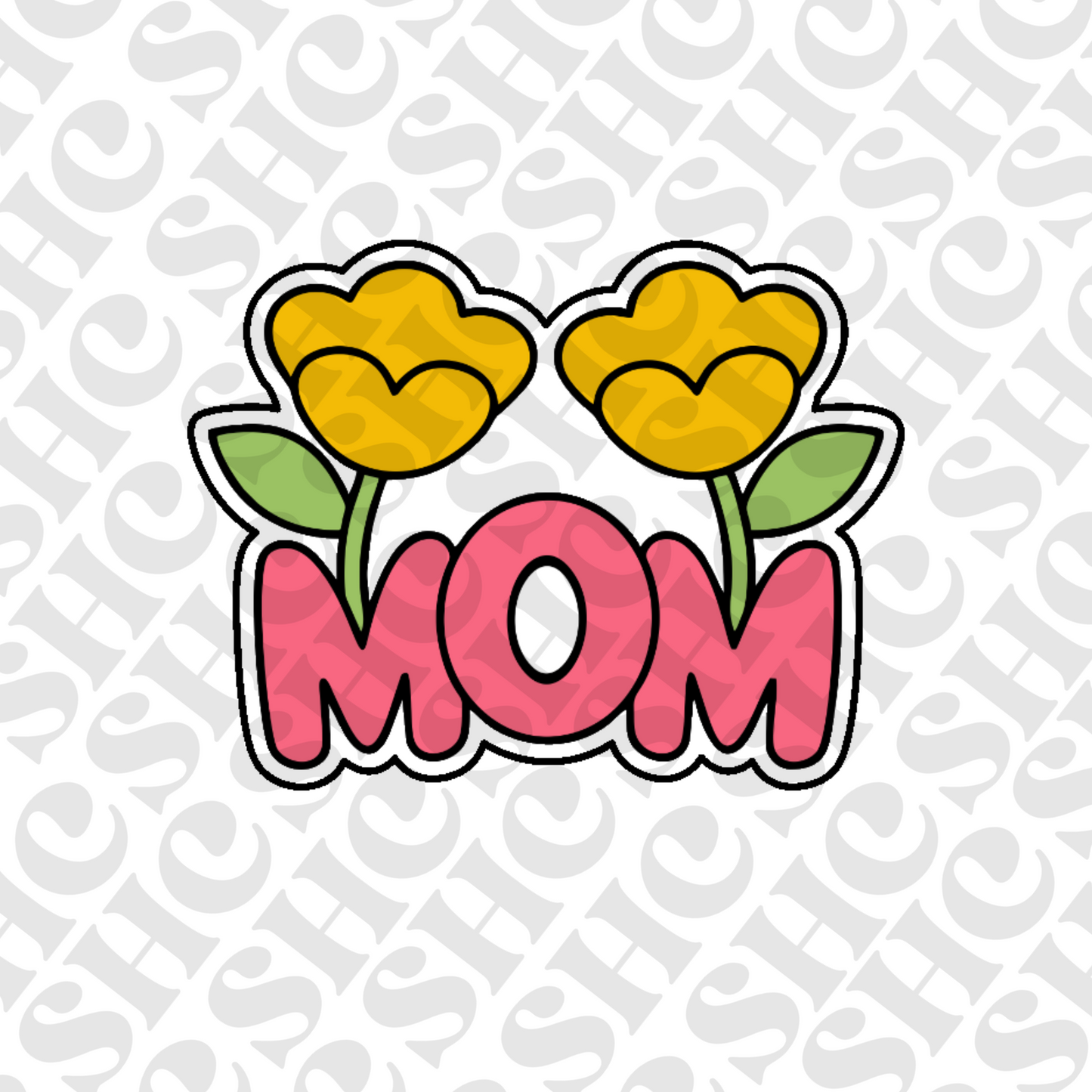 DONE TO ORDER: Floral Mom 2 Cookie Cutter