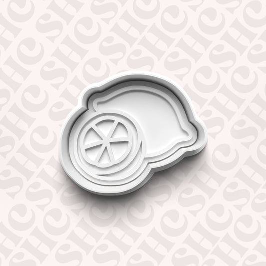 DONE TO ORDER: Lemon Cookie Cutter + Fondant Stamp Set