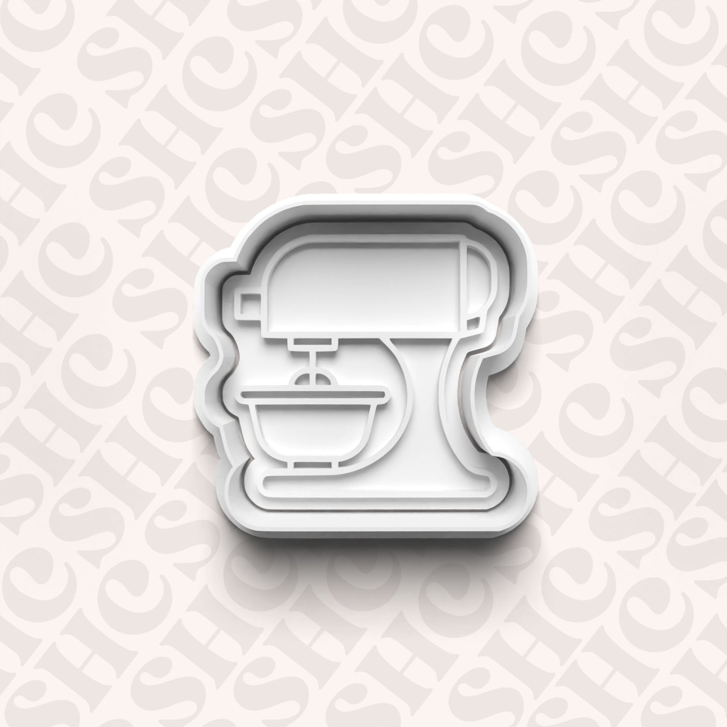 DONE TO ORDER: Standing Mixer Cookie Cutter + Fondant Stamp Set