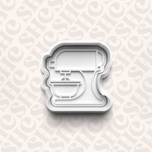 DONE TO ORDER: Standing Mixer Cookie Cutter + Fondant Stamp Set