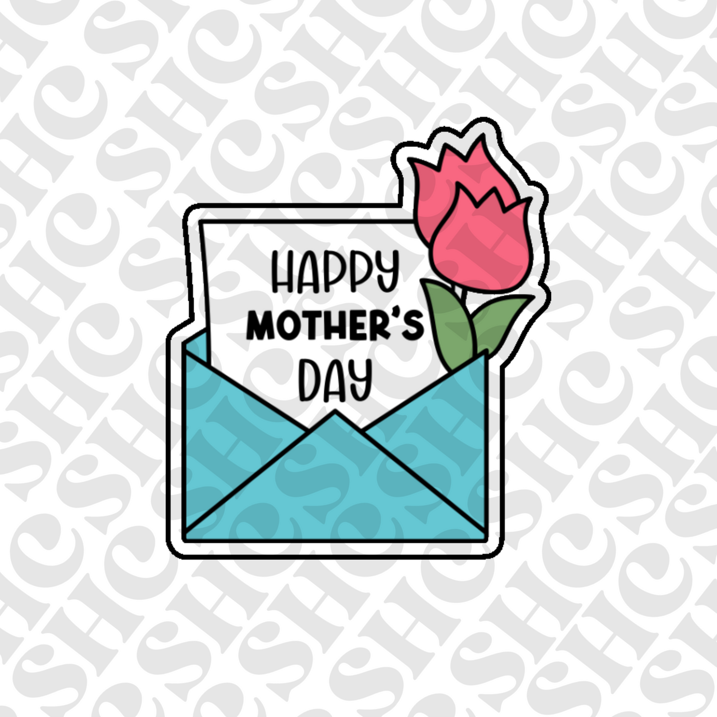 DONE TO ORDER: Mother's Day Envelope Cookie Cutter/Fondant Stamp