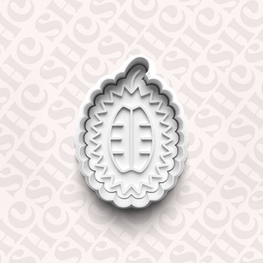 DONE TO ORDER: Jackfruit Cookie Cutter + Fondant Stamp Set