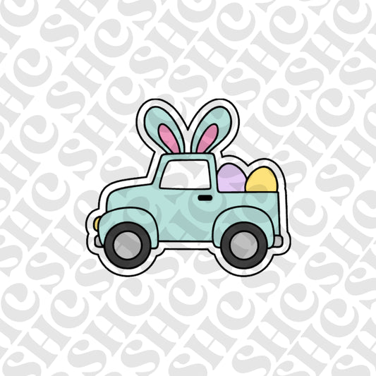 DONE TO ORDER: Easter Truck Cookie Cutter/Fondant Stamp/Embosser
