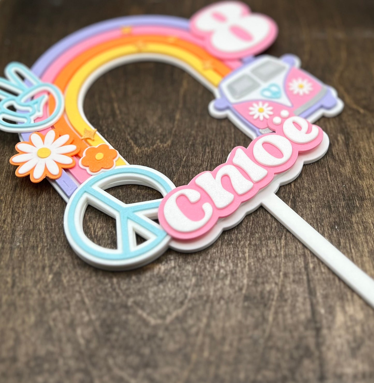 Custom Groovy Cake Topper