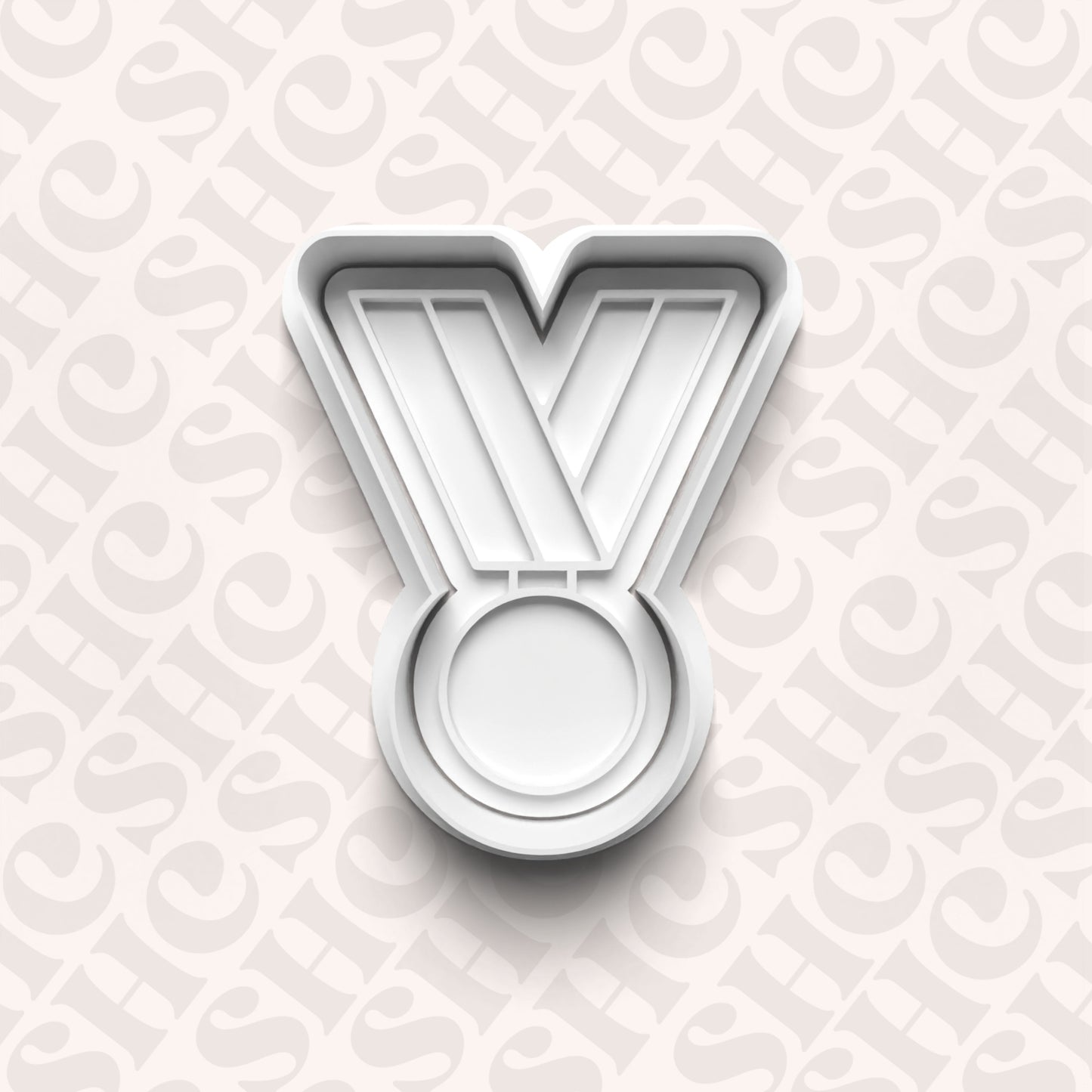 DONE TO ORDER: Medal Cookie Cutter + Fondant Stamp Set