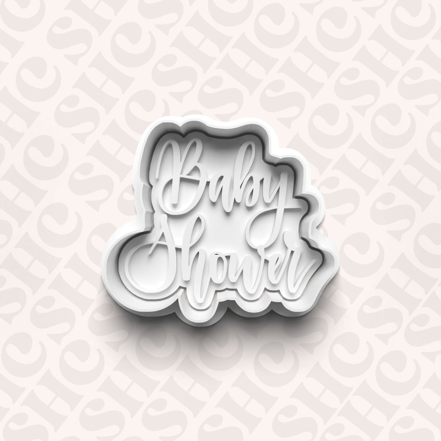 DONE TO ORDER: "Baby Shower" Cookie Cutter + Fondant Set