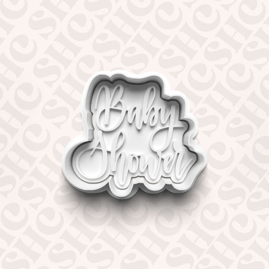 DONE TO ORDER: "Baby Shower" Cookie Cutter + Fondant Set