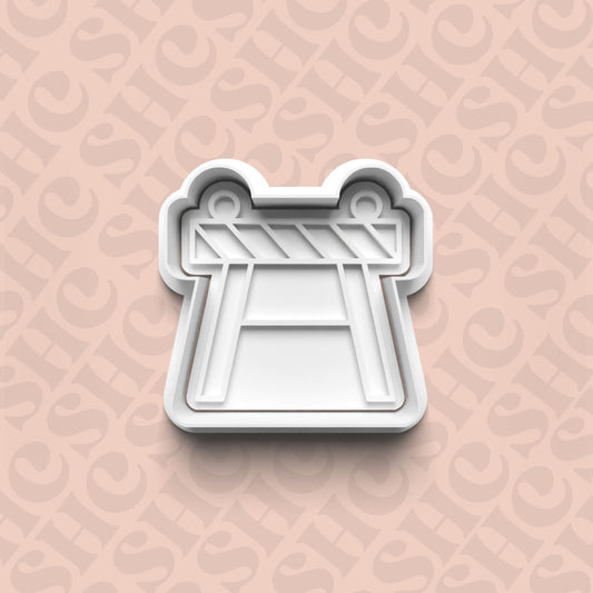 DONE TO ORDER: Construction Cookie Cutter + Fondant Stamp Set 2