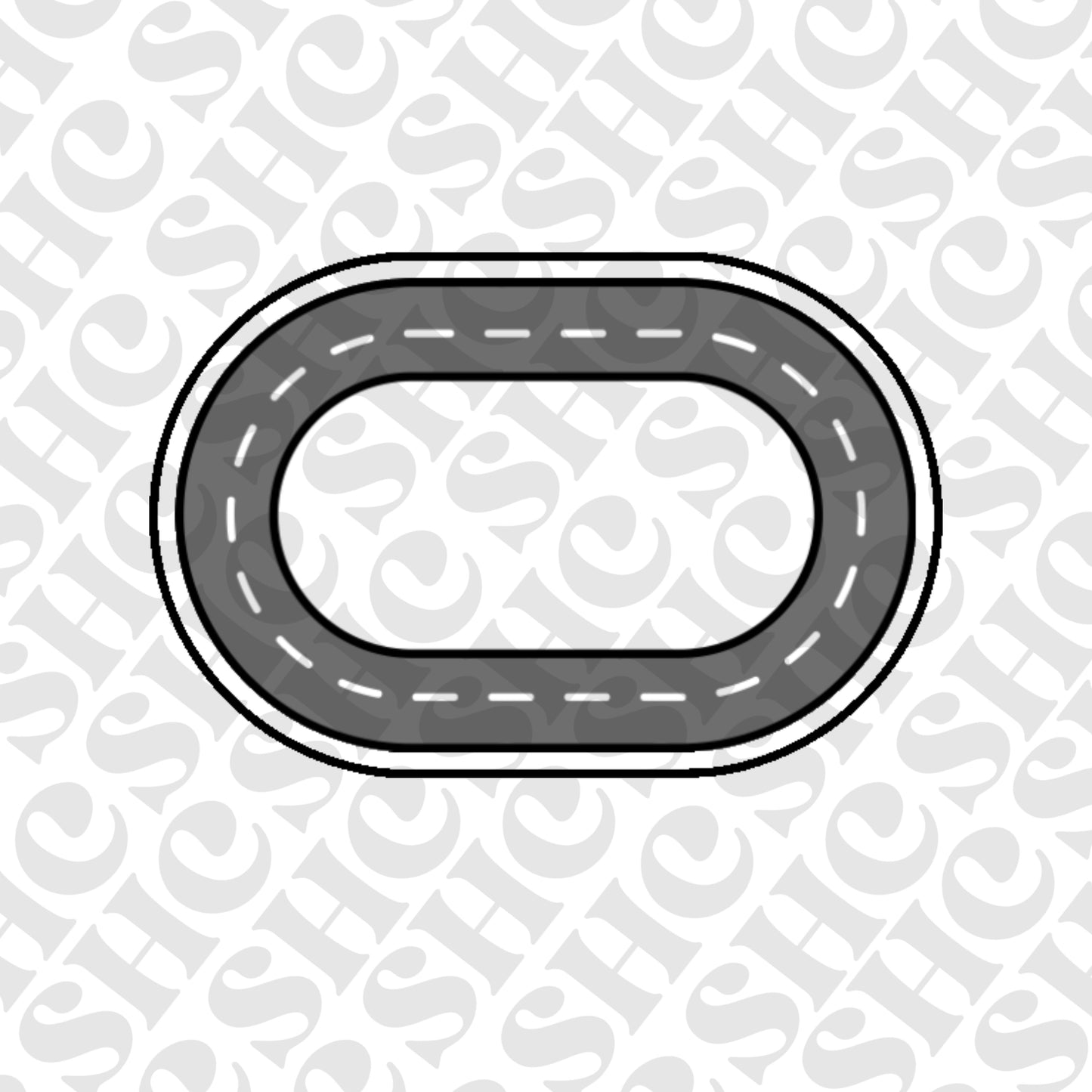 DONE TO ORDER: Racing Track Cookie Cutter