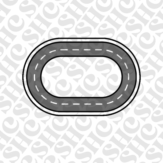 DONE TO ORDER: Racing Track Cookie Cutter