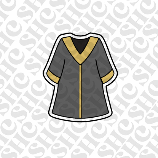 DONE TO ORDER: Graduation Gown 3 Cookie Cutter/Fondant Stamp/Embosser