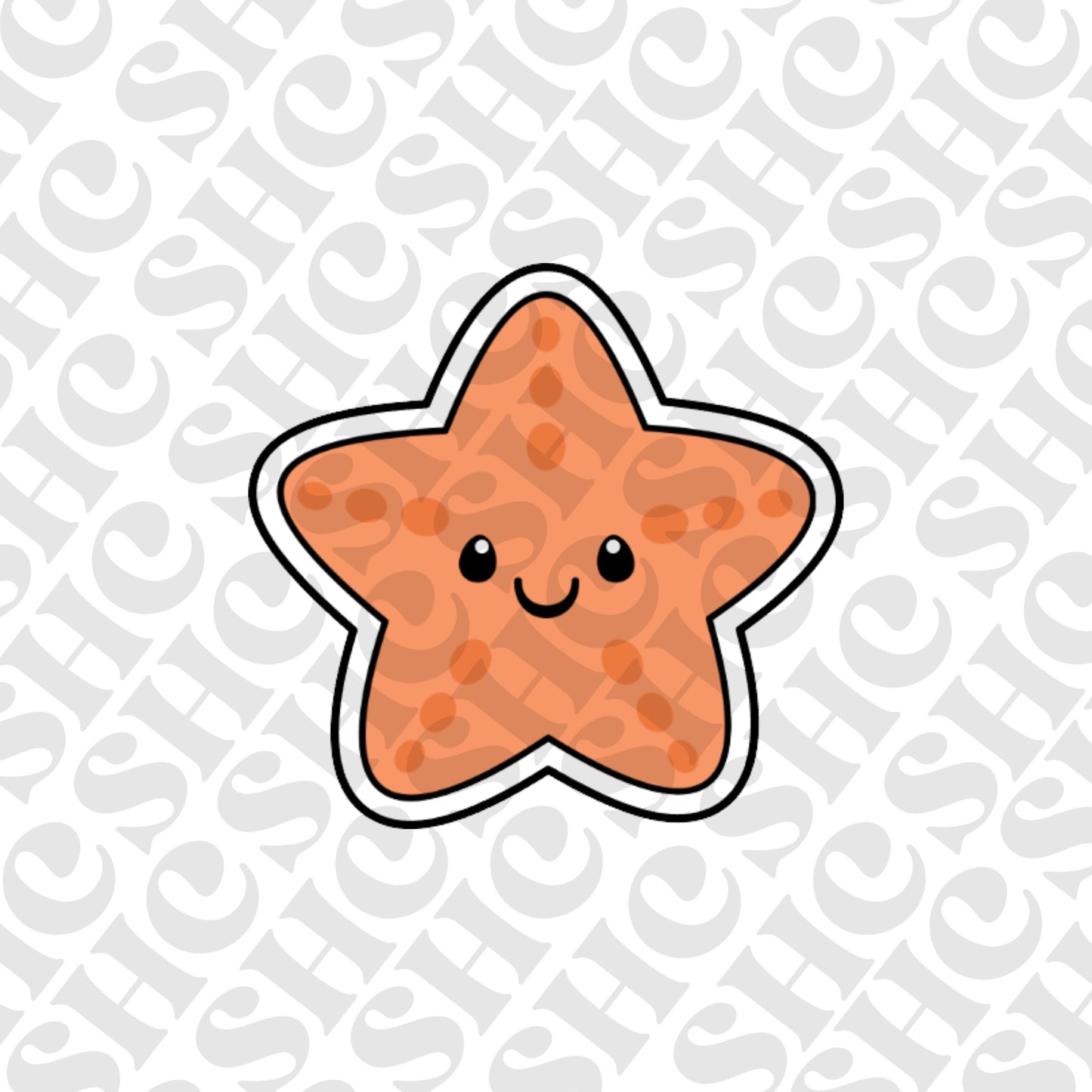 DONE TO ORDER: Starfish Cookie Cutter/Fondant Stamp