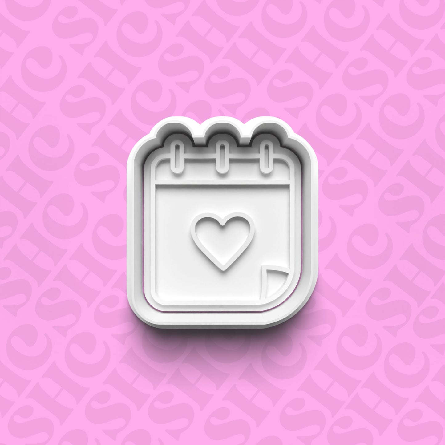 DONE TO ORDER: Calendar Cookie Cutter + Fondant Stamp Set