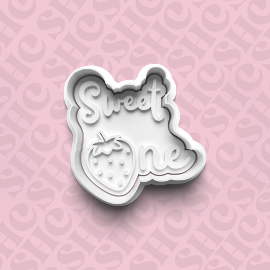 DONE TO ORDER: 'Sweet One' Cookie Cutter + Fondant Stamp Set