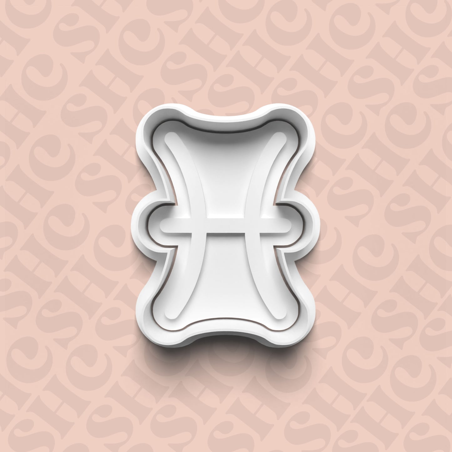 DONE TO ORDER: Pisces Cookie Cutter + Fondant Stamp Set