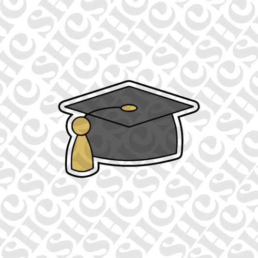 DONE TO ORDER: Graduation Hat Cookie Cutter/Fondant Stamp/Embosser