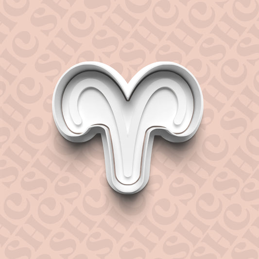 DONE TO ORDER: Aries Cookie Cutter + Fondant Stamp Set