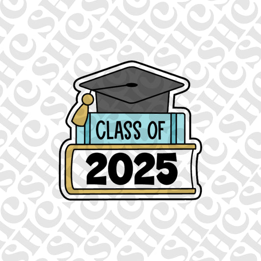 DONE TO ORDER: Graduation Bookstack Cookie Cutter/Fondant Stamp/Embosser