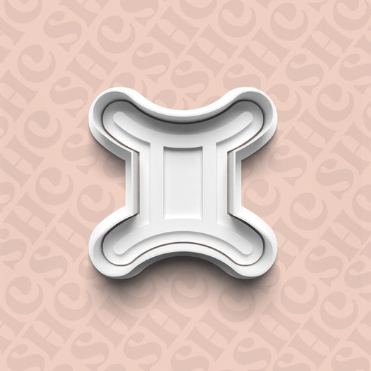 DONE TO ORDER: Gemini Cookie Cutter + Fondant Stamp Set