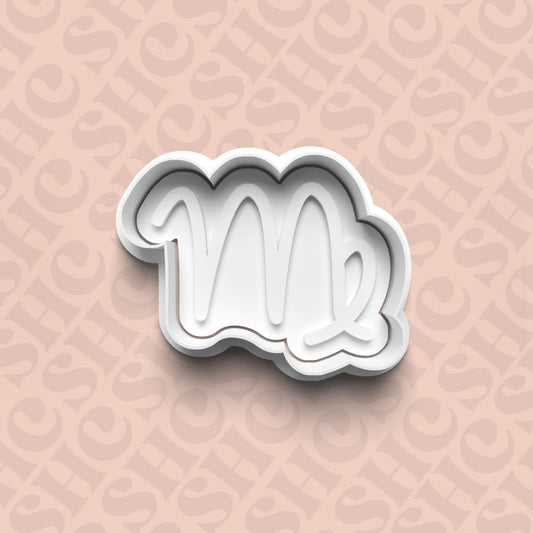 DONE TO ORDER: Virgo Cookie Cutter + Fondant Stamp Set