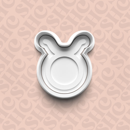 DONE TO ORDER: Taurus Cookie Cutter + Fondant Stamp Set