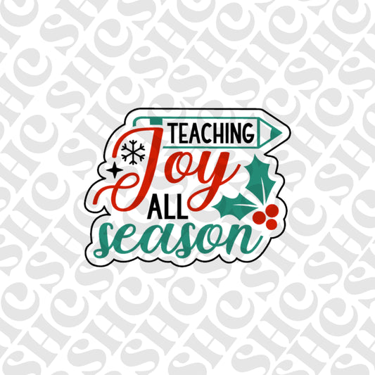 DONE TO ORDER: 'Teaching Joy all season' Fondant Embosser/ Cookie Cutter