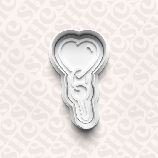 DONE TO ORDER: Key Cookie Cutter + Fondant Set