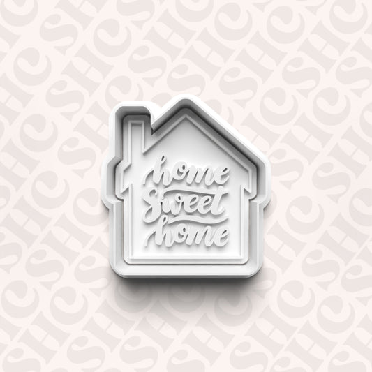 DONE TO ORDER: "Home sweet Home" Cookie Cutter + Fondant Set