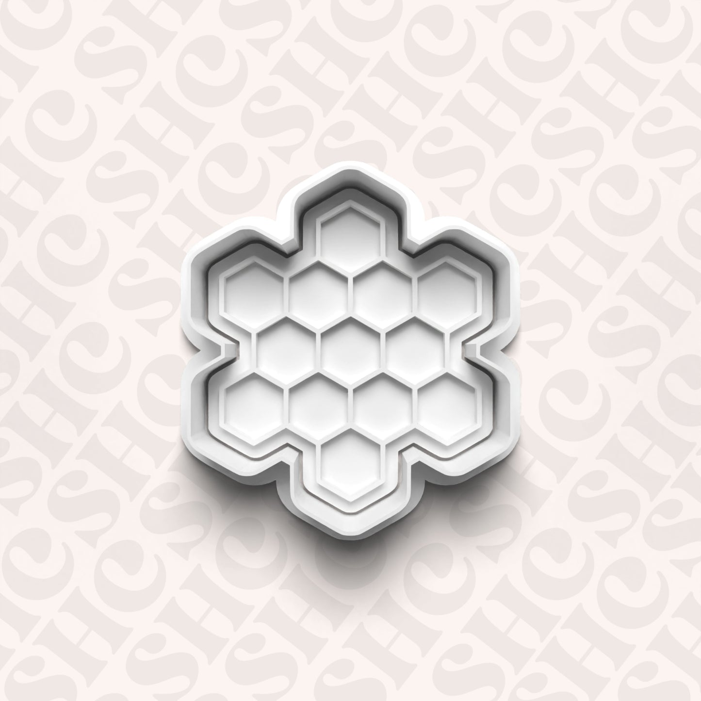 DONE TO ORDER: Honeycomb Cookie Cutter + Fondant Set